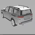 Stylish White Large SUV With Roof Rack Alloy Wheels And Bold Front Grille