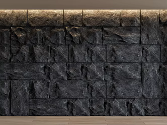 Modern rubble stone background wall rock background wall stone rock wall culture stone 3d model