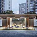 new chinese style gate 3d model