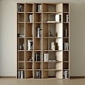 Decorative Cabinet Bookshelf Bookcase Decorative Rack 3d model