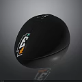 Black Rugby Ball With LEF Logo In Orange Green And White Design