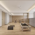 Modern Fitness Studio Interior With Training Equipment And Workout Space