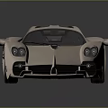 3D Rendered Beige Sports Car With Sleek Design Large Wheels And Transparent Roof