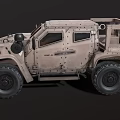 Military Green Armored Off Road Utility Vehicle With Rugged Design And Large Tires