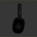 Green And Gray Over Ear Headphones With Comfortable Ear Cushions And Modern Design