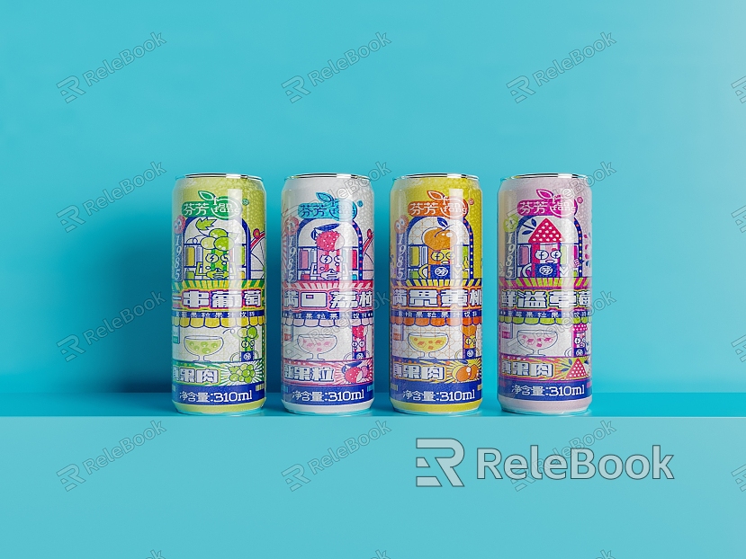 Beverage can juice model