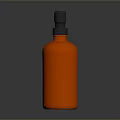 Sleek Orange Pump Bottle With Black Dispenser For Daily Household Use On Dark Surface