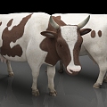 milk cow livestock animal 3d model