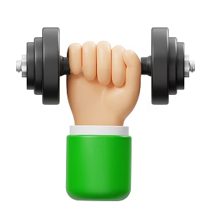 Modern dumbbell small gesture small gesture 3d model