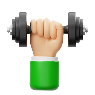 Modern dumbbell small gesture small gesture 3d model