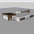 Style Tourist Service Center SU model 3d model