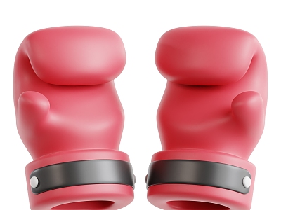 Modern Boxing Gloves Boxing Props Boxing Objects Cartoon Boxing Gloves 3d model