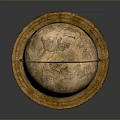 Globe Antique Globe Old Globe Retro Globe Game Item Game Props Game Equipment 3d model