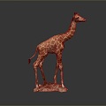 Giraffe Low Model Giraffe African Animal Toy Giraffe Muppet Toy Animal Cartoon Giraffe 3d model