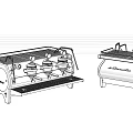 Commercial Coffee Machine With Multiple Brewing Spouts And Stainless Steel Design