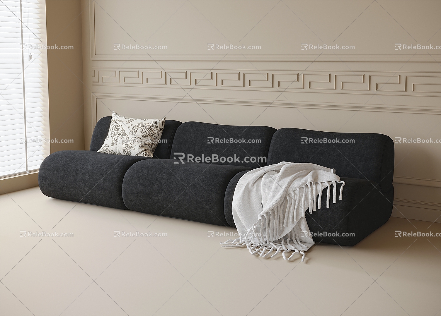 Modern Multiplayer Sofa Sofa 3d model