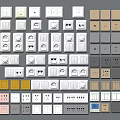 Modern switch socket switch 3d model
