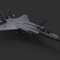 Advanced Military Fighter Jet With Gray Body Cockpit And Missile Systems As Air Combat Weapon