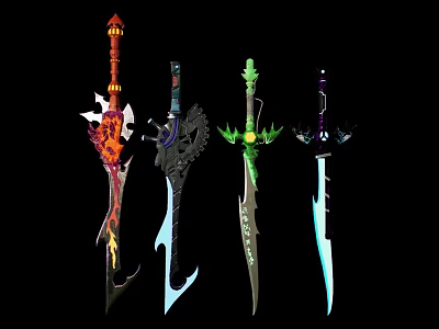 Modern Sword 3d model Modern Sword 3d model