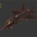 Modern Military Fighter Jet with Sleek Aerodynamic Cockpit Dark Green Paint and Sharp Wing Structure