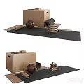 Home Gym Fitness Equipment With Dumbbells Mat Medicine Ball And Box