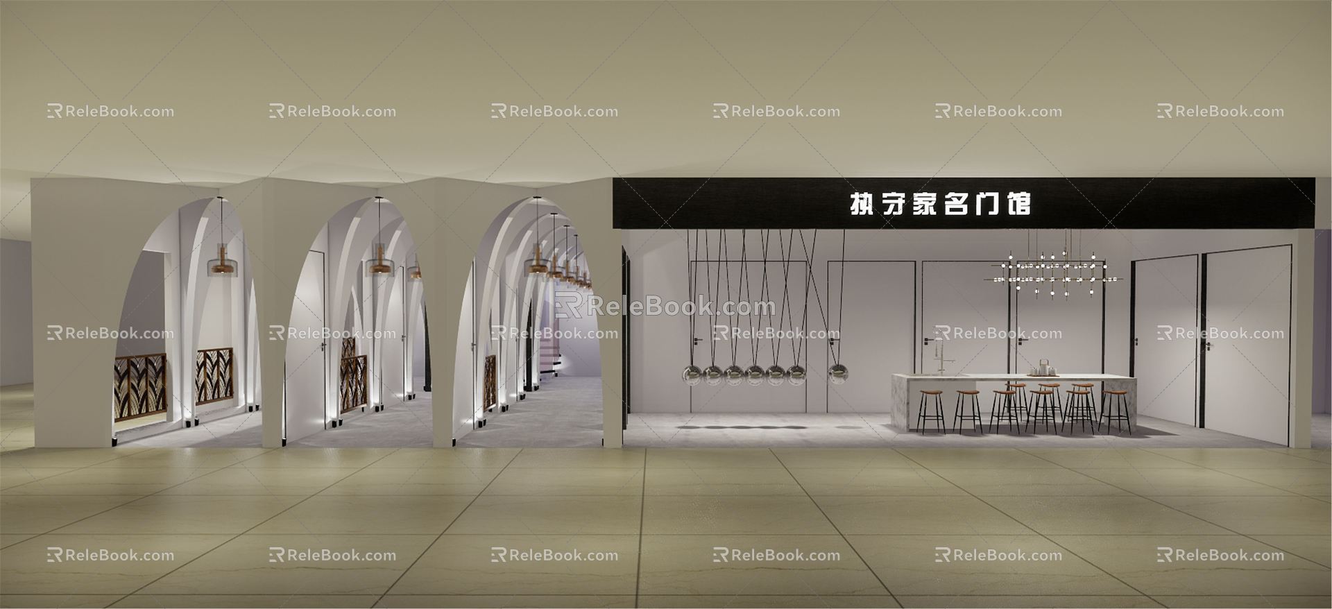 Modern Store Commercial Store 3d model