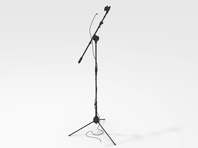 Modern Black Tripod Coat Rack With Adjustable Hooks And Stable Base Design 3d model