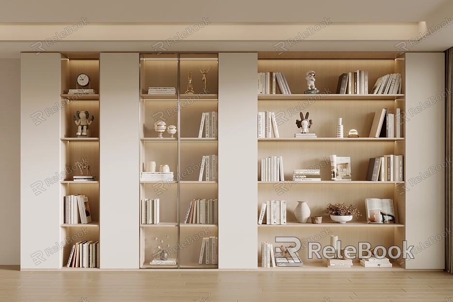 Modern bookcase model