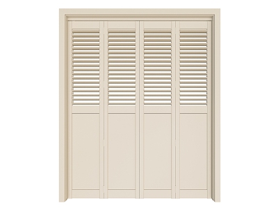 Modern louver flat door model