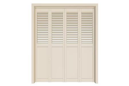 Modern louver flat door 3d model