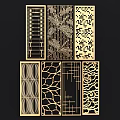 Various Decorative Room Dividers With Intricate Laser Cut Patterns And Designs
