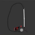 Modern Red And Black Vacuum Cleaner With Powerful Suction And Ergonomic Design 3d model