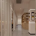 Elegant Bright Modern Beauty Hair Salon Interior Design With Stylish Mirrors And Light Wood Partitions