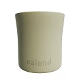 Light Green Ceramic Container With Calend Text