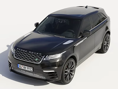 Black Range Rover SUV Showcasing Modern Sleek Exterior And Alloy Wheels 3d model