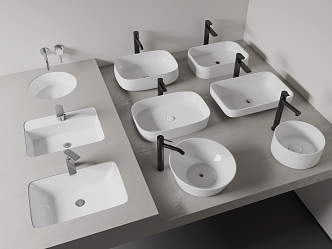 Modern wash basin wash basin counter basin under counter basin 3d model