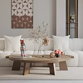 Modern three-seat sofa 3d model