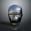 Carbon Fiber Safety Mask With Modern Tactical Design For Facial Protection
