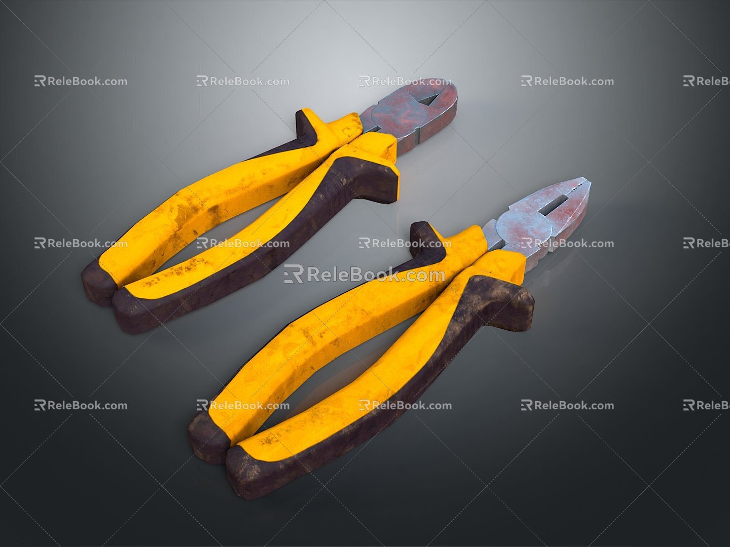 Pipe pliers vise vise vise vise 3d model