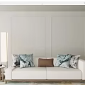 New Chinese-style double sofa side table 3d model
