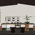 New Chinese Tea Room 3d model