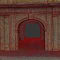 European-style gate, ancient gate, ancient gate 3d model