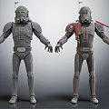 Modern robot aliens 3d model