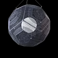 Modern Spherical Chandelier With Perforated Metal Design Intricate Geometric Patterns And Radiant Light Projection