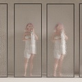 Art glass partition 3d model