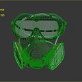 High Quality Tactical Gas Mask With Goggles For Military Weapon Operators Protective Gear