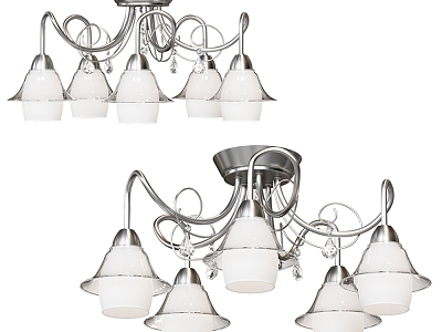 Jane Ou multi-ball chandelier 3d model