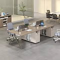 Functional Public Office Space With Modern Workstations Ergonomic Chairs And Green Plants