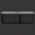 Three Compartment Food Storage Container With Secure Lid For Meal Organization