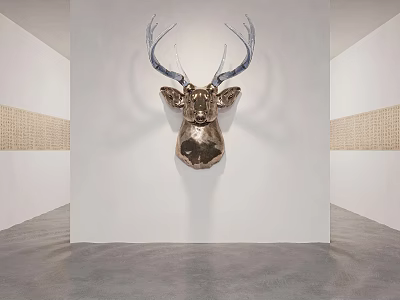 Modern animal wall decoration wall decoration pendant combination 3d model